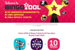 Get 250 Free Tickets from Bingo Idol